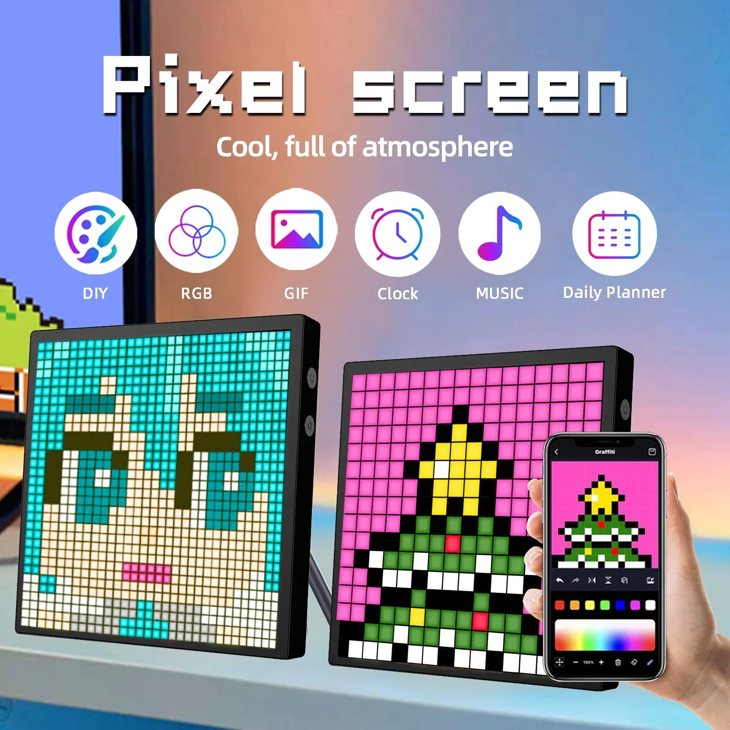 Pixel Art Led Panel - Pantalla de píxeles de matriz LED