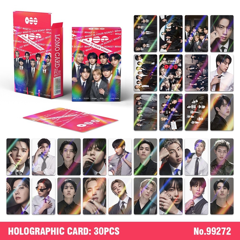 30 Tarjetas Holográficas BTS K - Photography History reseña y precio