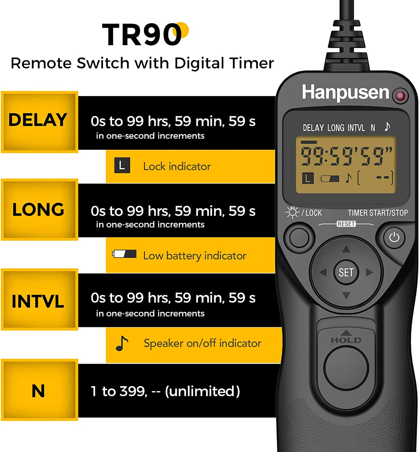Hanpusen TR90 Intervalómetro p - Timelapse Controller reseña y precio